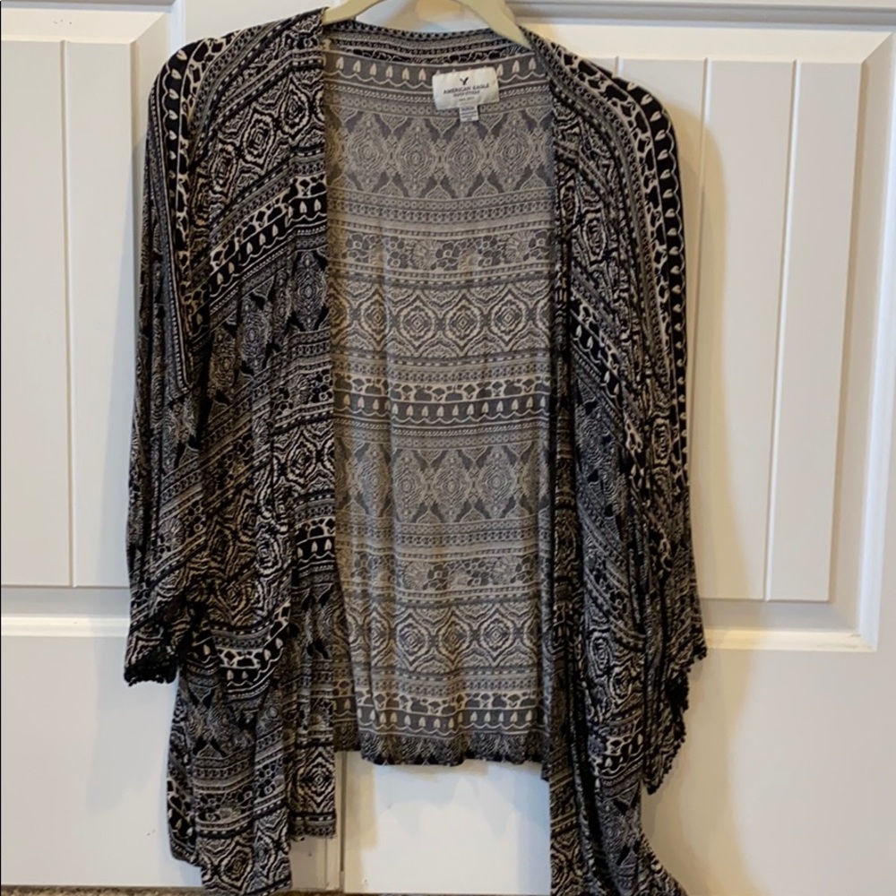 Black/Cream Kimono